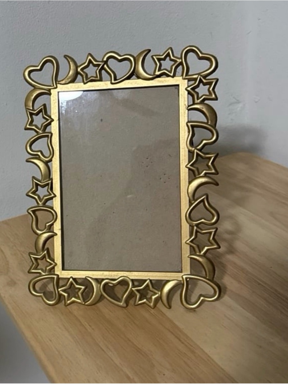 Gold Heart & Star Decorative Picture Frame